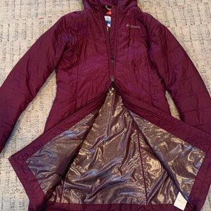 Columbia Mighty Lite Omni-heat long hooded jacket